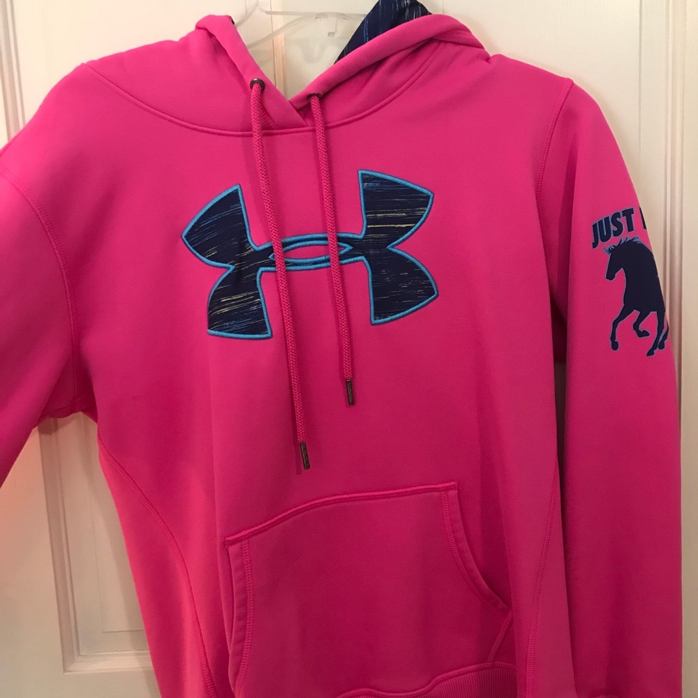 Under Armour sweatshirt with “Just Ride”